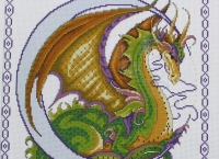 Дракон- символ 2012 года- набор для вышивания.